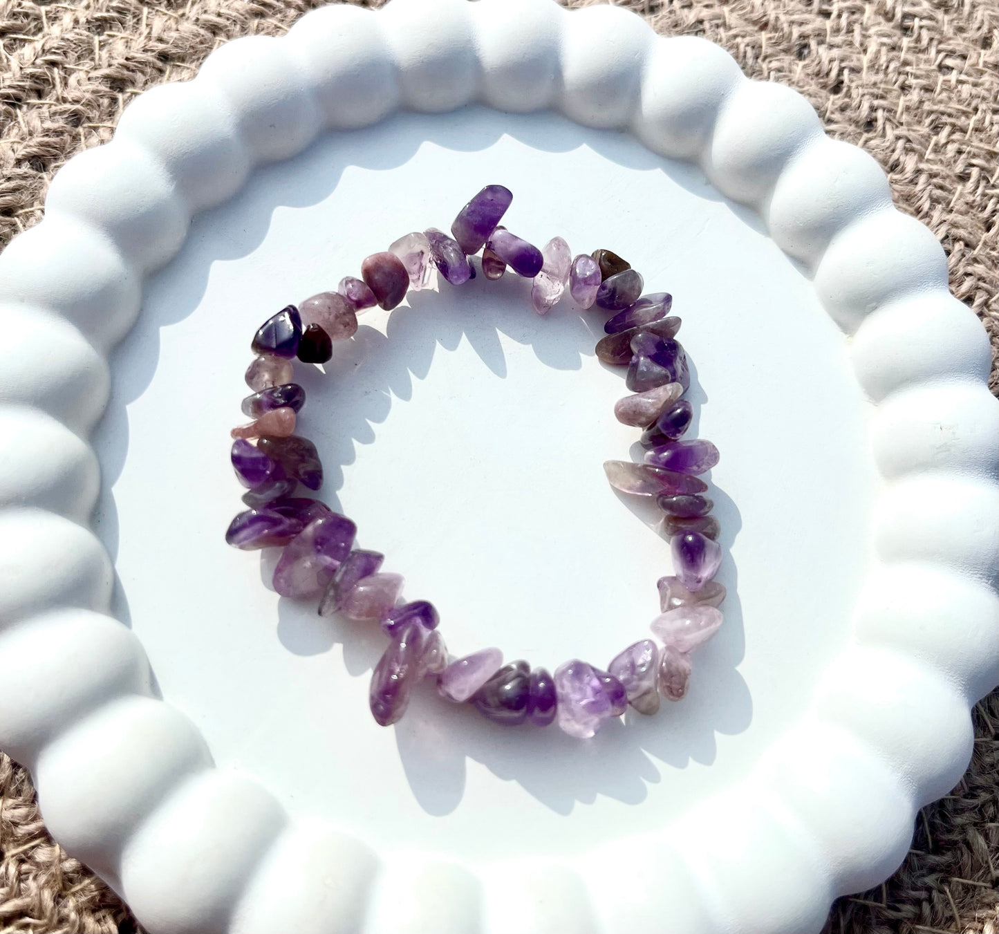 Stone Chips Bracelet (Purple)