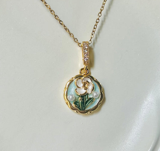 Vintage Flower Pendant