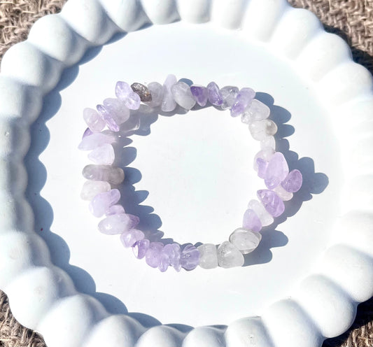 Stone Chips Bracelet (lavender)