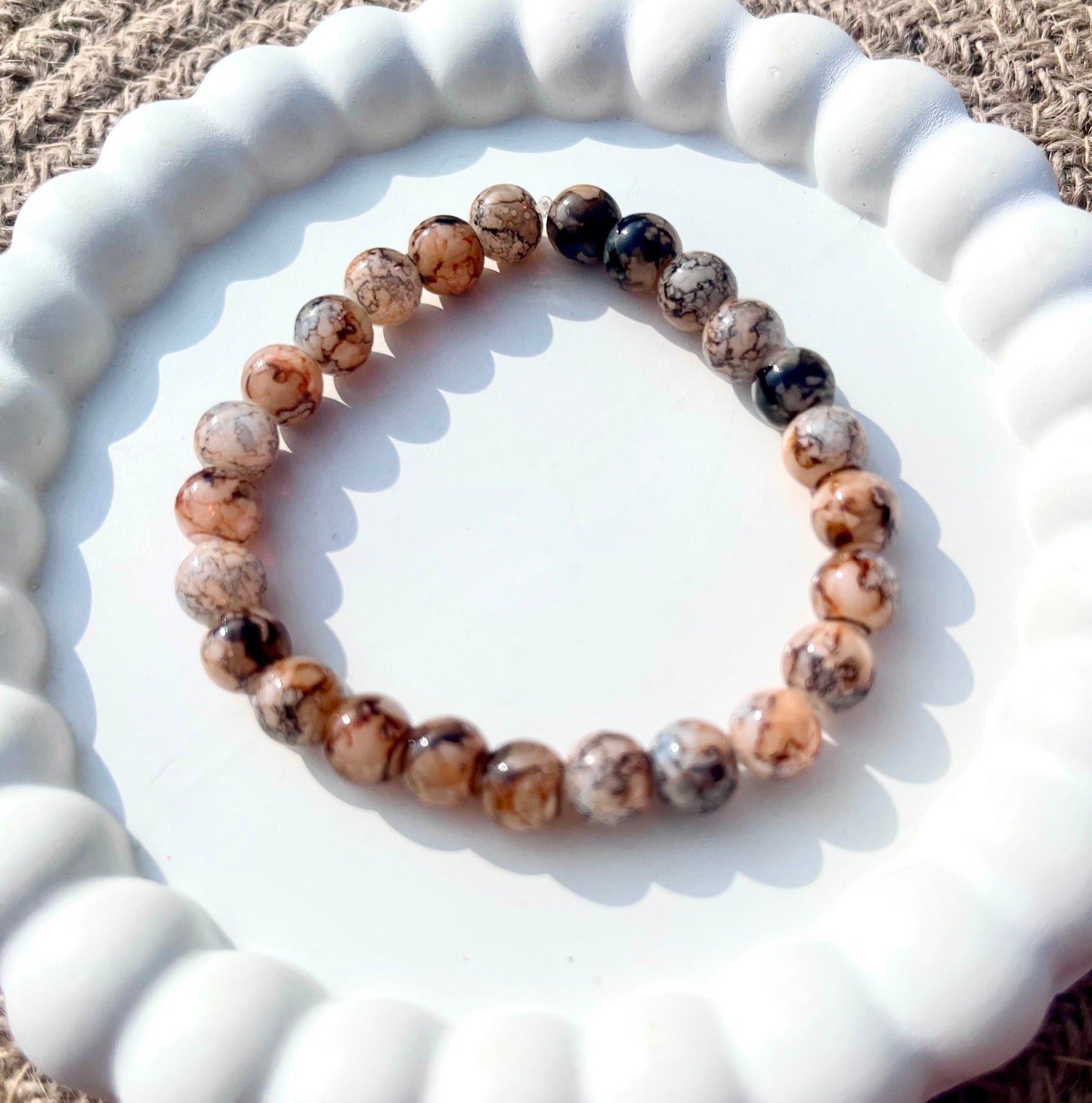 Marble Bracelet (Coffe Brown Multicolour)