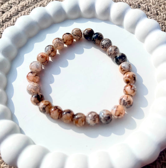 Marble Bracelet (Coffe Brown Multicolour)