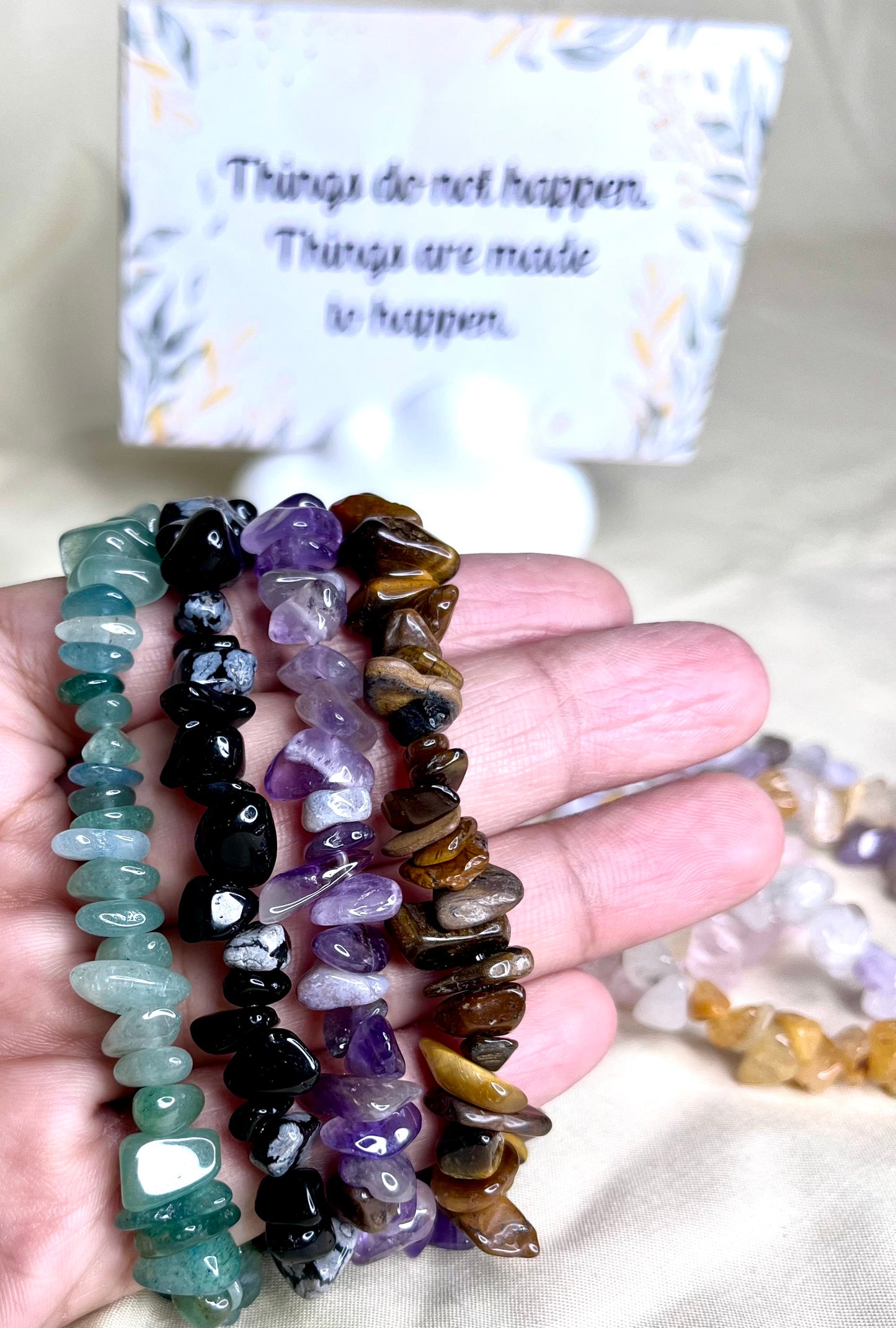 Stone Chips Bracelet (green)