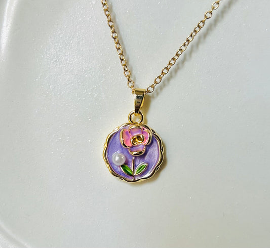 Purple Vintage Pendant