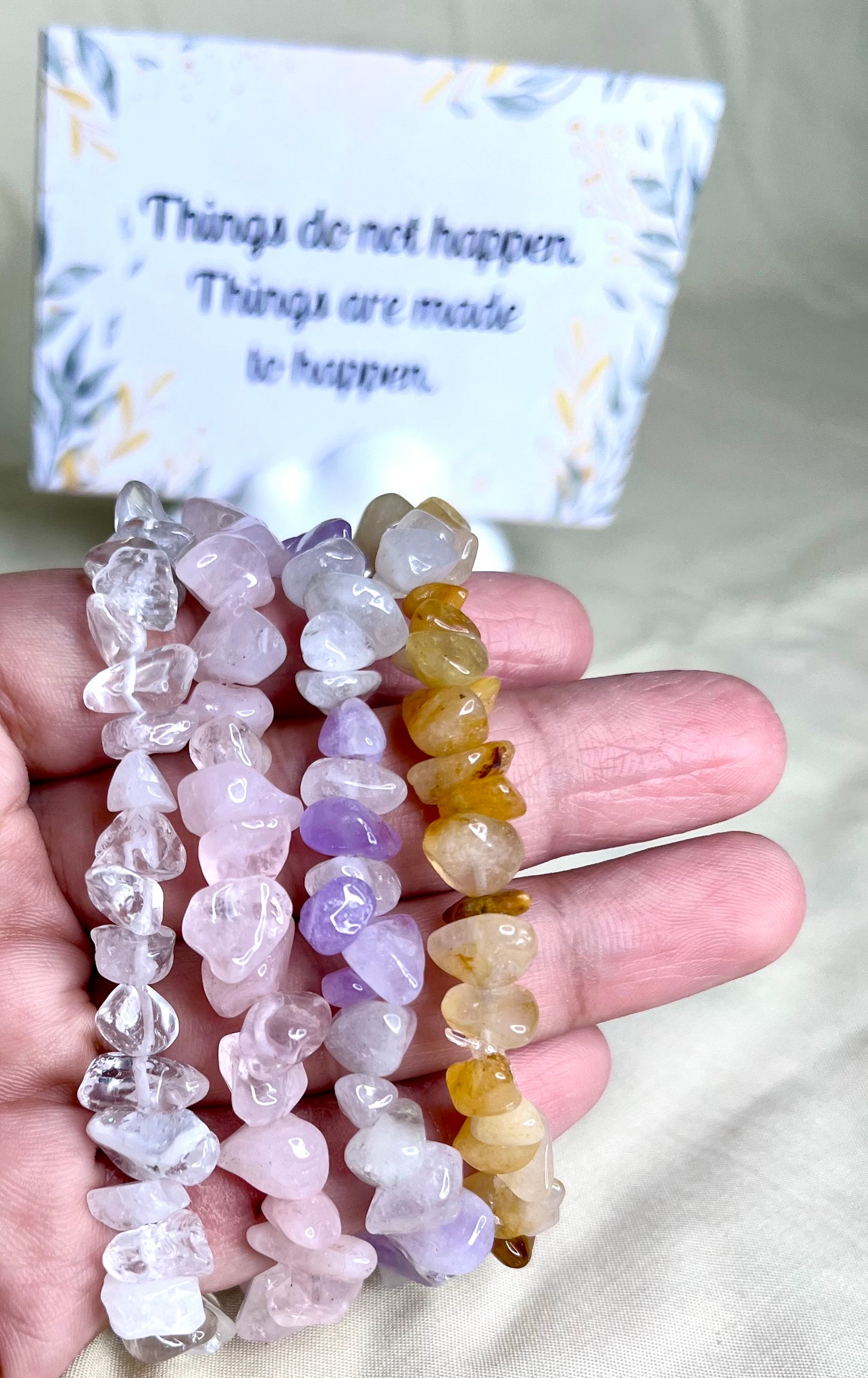 Stone Chips Bracelet (clear)