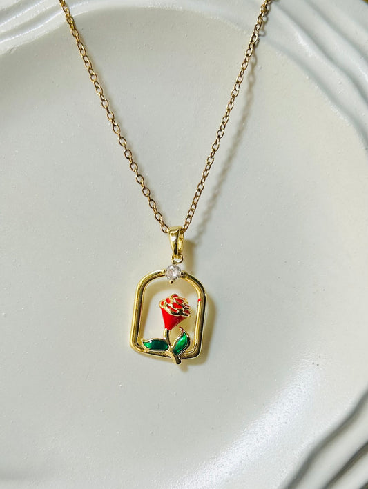 Hanging Rose Pendant
