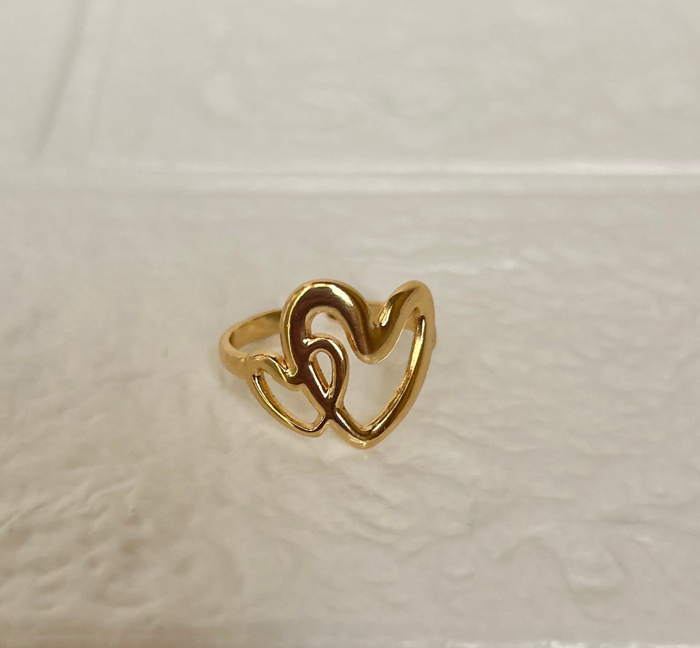 Two-Hearts Ring