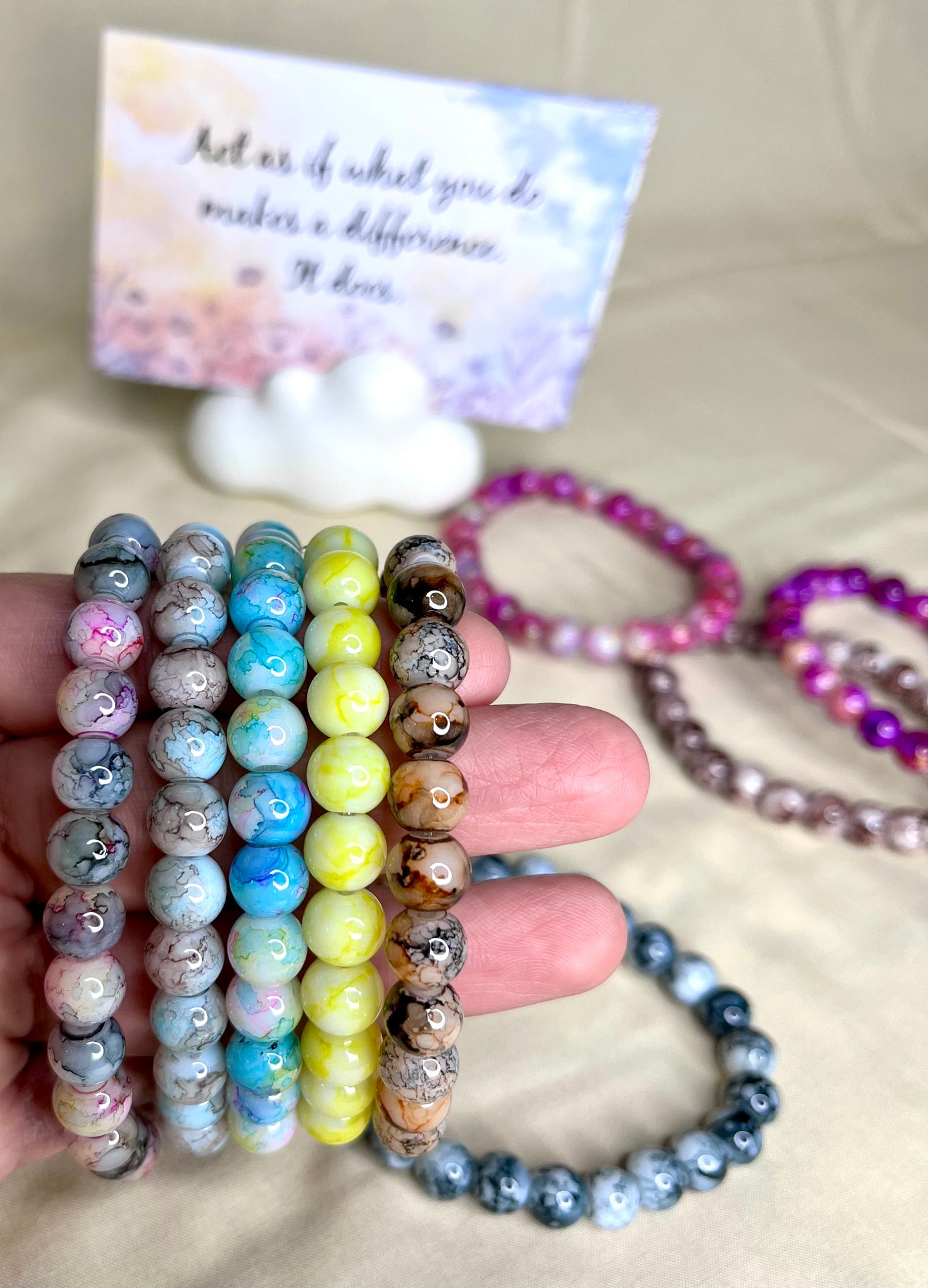 Marble Bracelet (Sea Blue Multicolour)