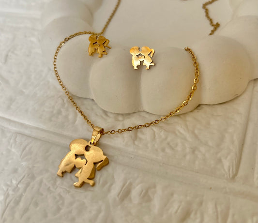 Love birds pendant set